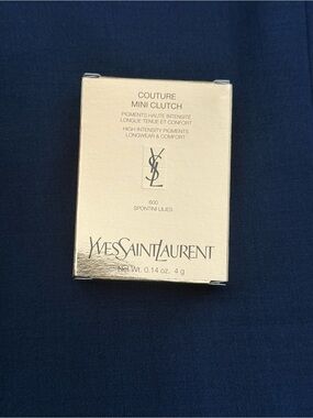 Yves Saint Laurent Couture Mini Clutch 600 Spontini Lilies - Gold